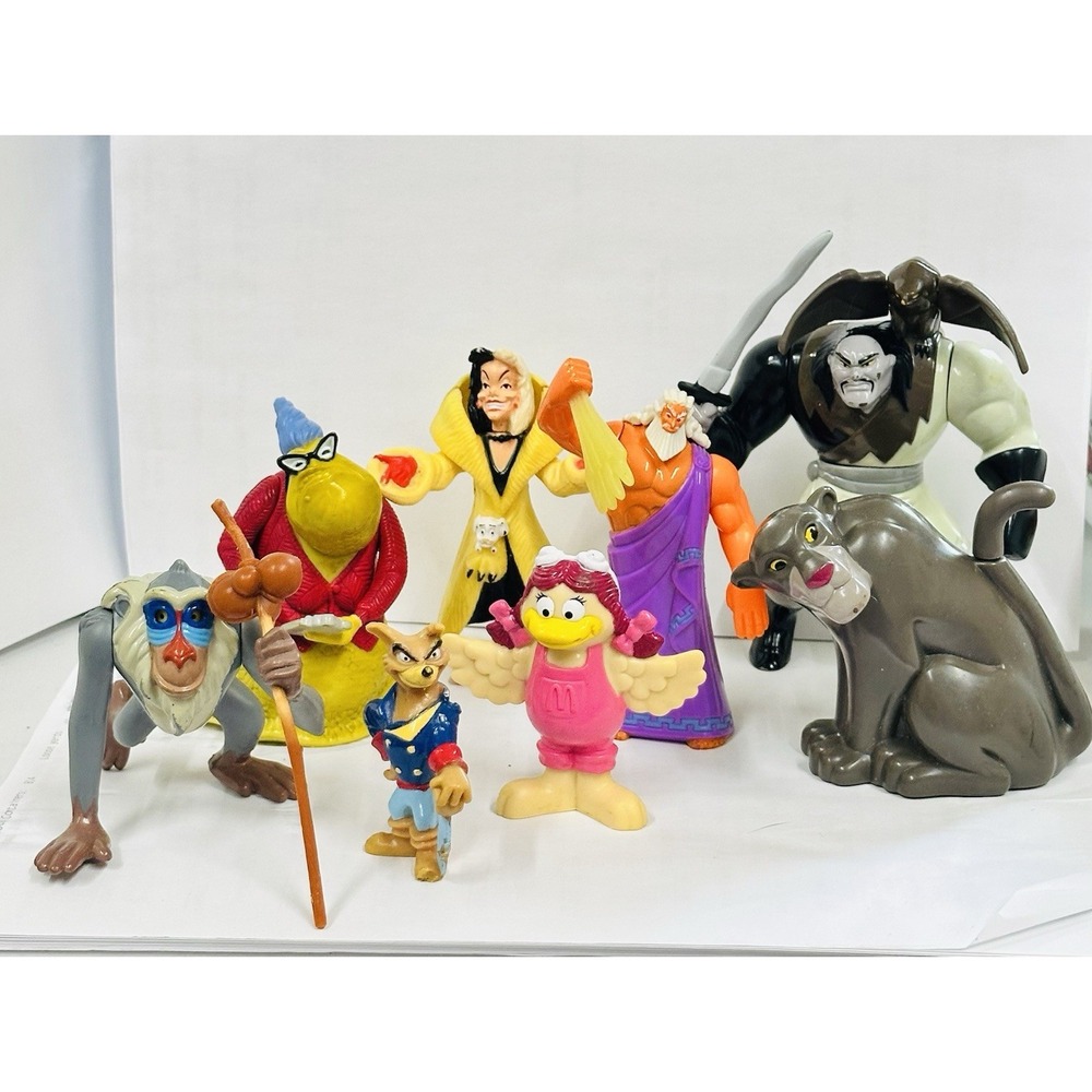 McDonald's Vintage Disney Lot Mulan Monsters Inc Lion King Dalmatians‎